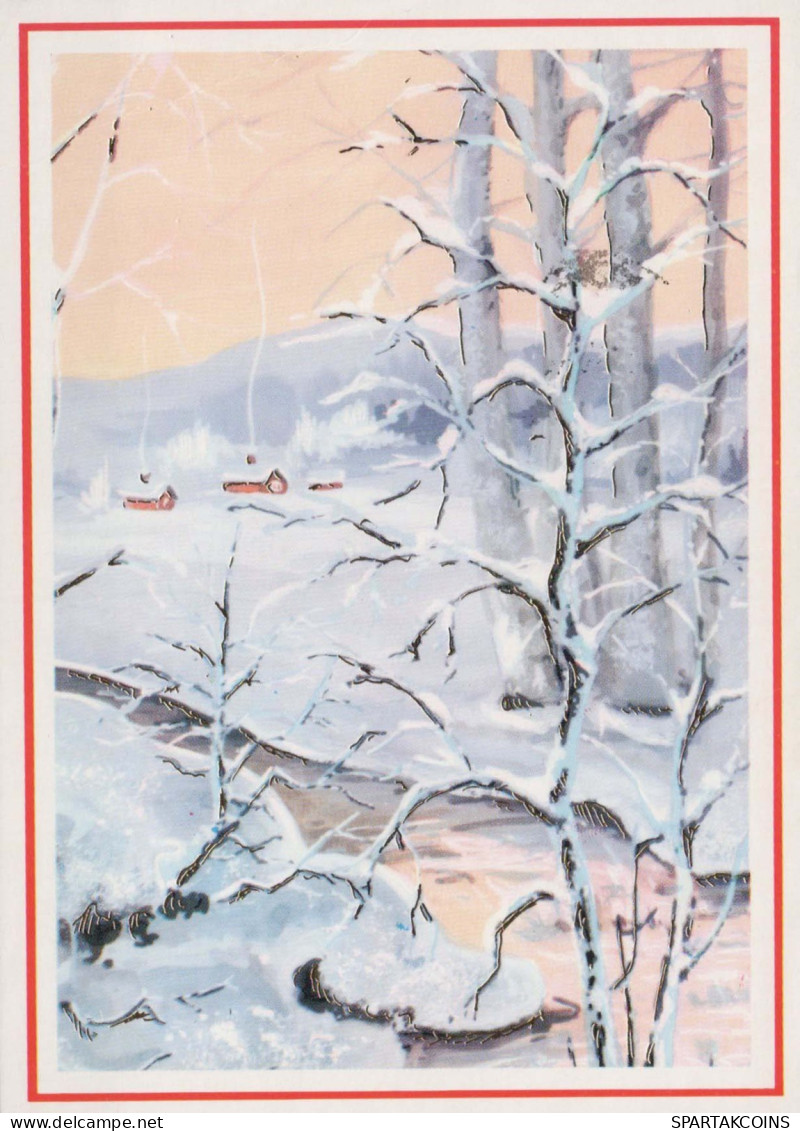 Buon Anno Natale Vintage Cartolina CPSM #PBN034.IT - Nouvel An