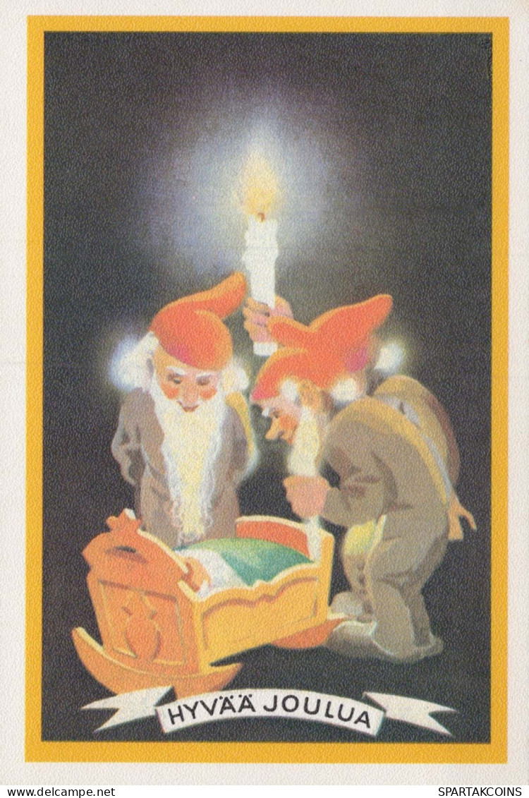 Buon Anno Natale GNOME Vintage Cartolina CPSM #PBL680.IT - New Year