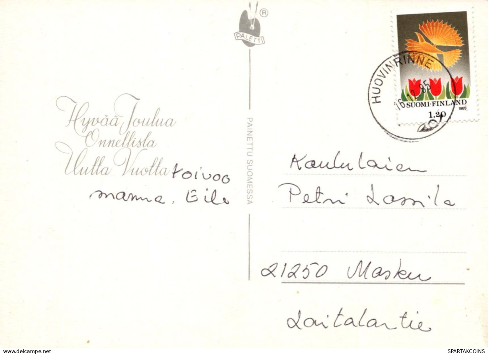 BABBO NATALE Buon Anno Natale Vintage Cartolina CPSM #PBL089.IT - Kerstman