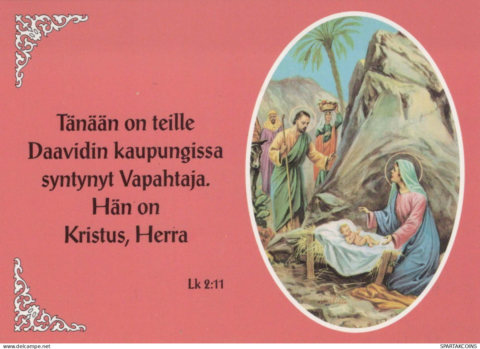 Vergine Maria Madonna Gesù Bambino Natale Religione Vintage Cartolina CPSM #PBB949.IT - Maagd Maria En Madonnas