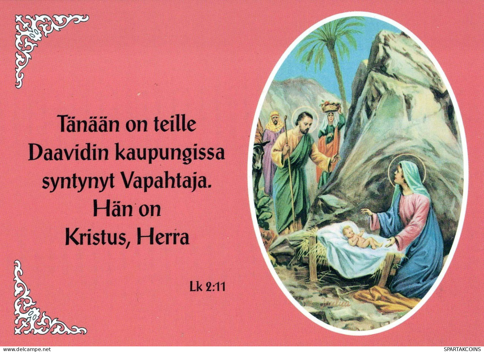 Vergine Maria Madonna Gesù Bambino Natale Religione Vintage Cartolina CPSM #PBB949.IT - Maagd Maria En Madonnas