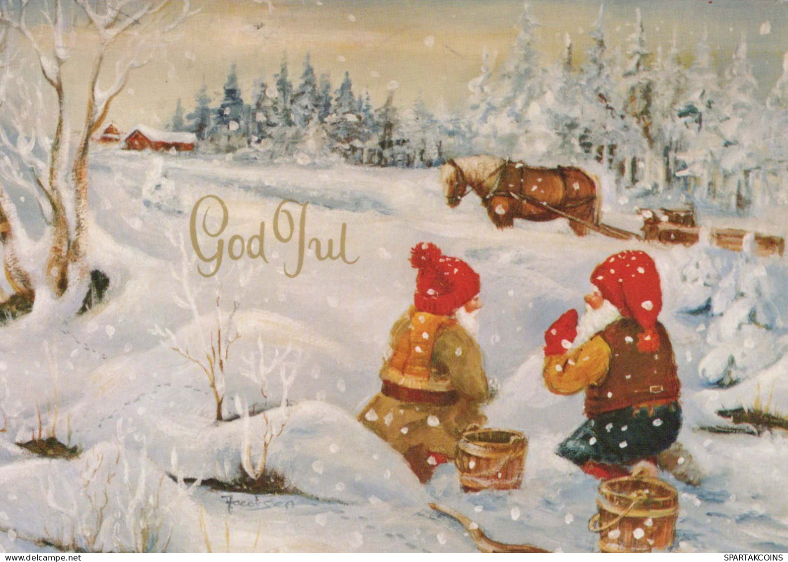 Buon Anno Natale GNOME Vintage Cartolina CPSM #PBA902.IT - New Year