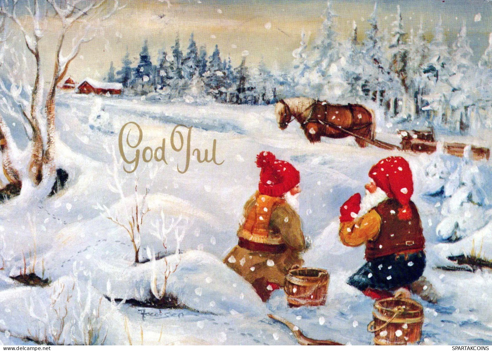 Buon Anno Natale GNOME Vintage Cartolina CPSM #PBA902.IT - New Year