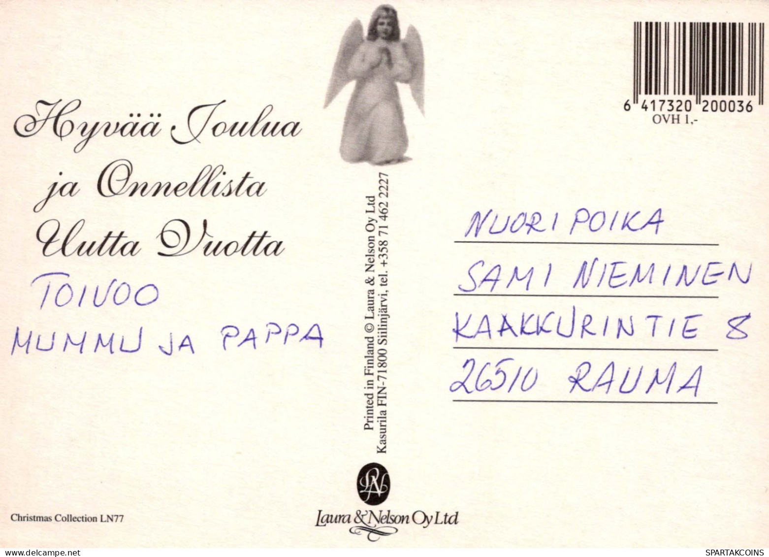 BABBO NATALE Buon Anno Natale Vintage Cartolina CPSM #PBB100.IT - Santa Claus