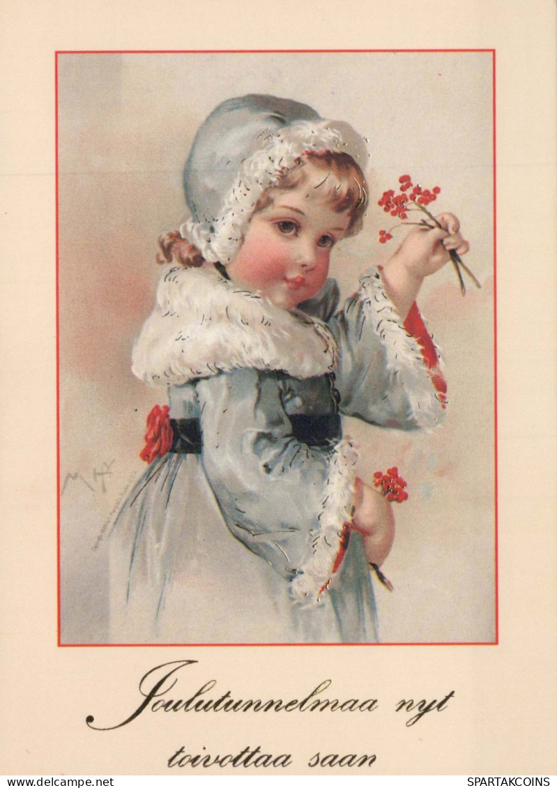 Buon Anno Natale BAMBINO Vintage Cartolina CPSM #PAY234.IT - Año Nuevo