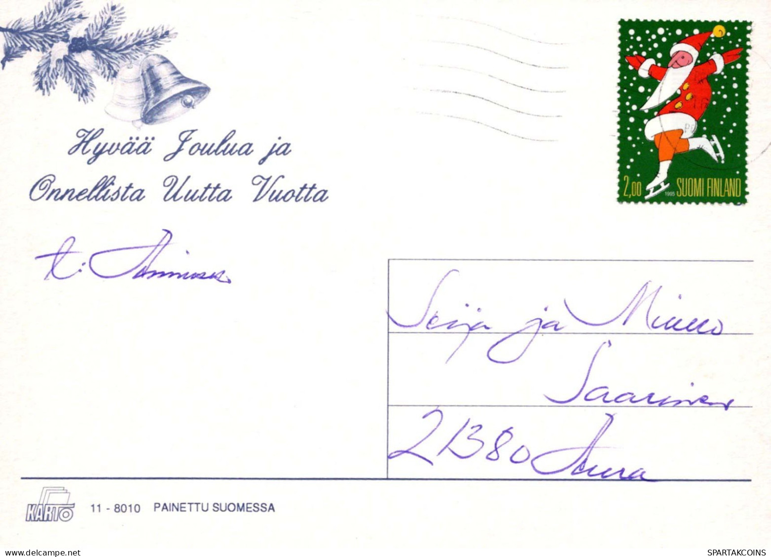 Buon Anno Natale CANDELA Vintage Cartolina CPSM #PAZ219.IT - New Year