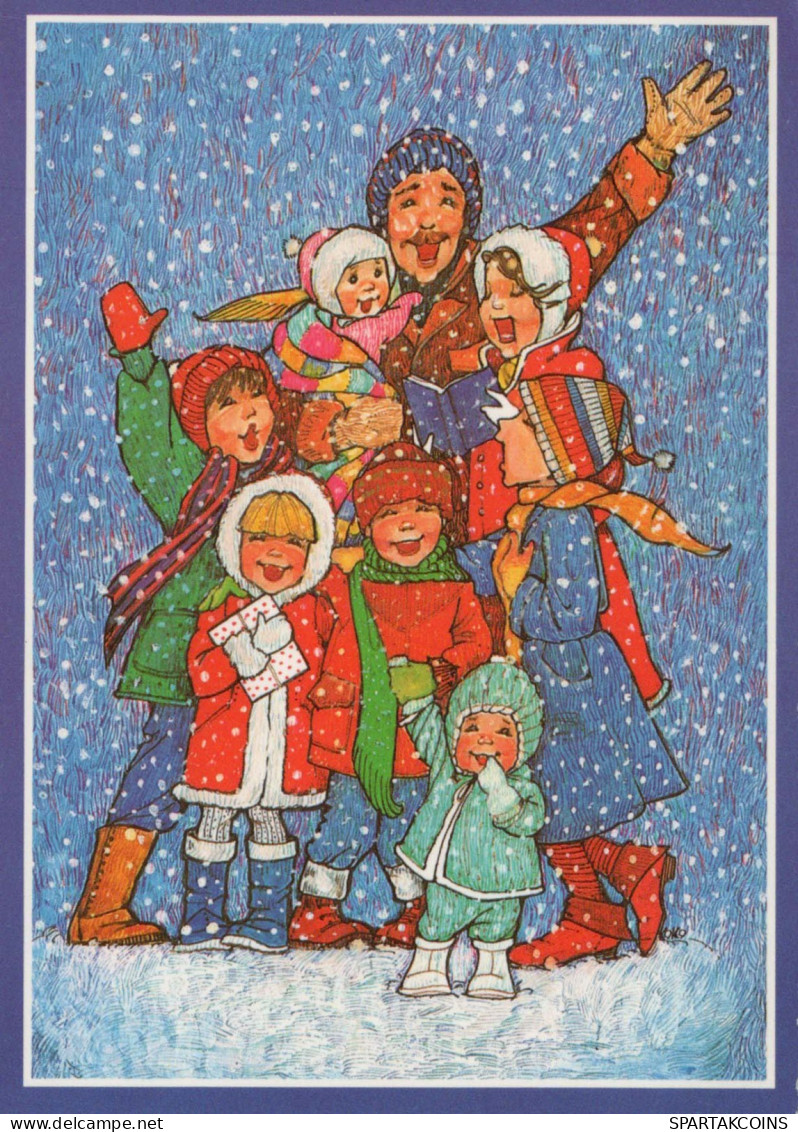 Buon Anno Natale BAMBINO Vintage Cartolina CPSM #PAY105.IT - New Year