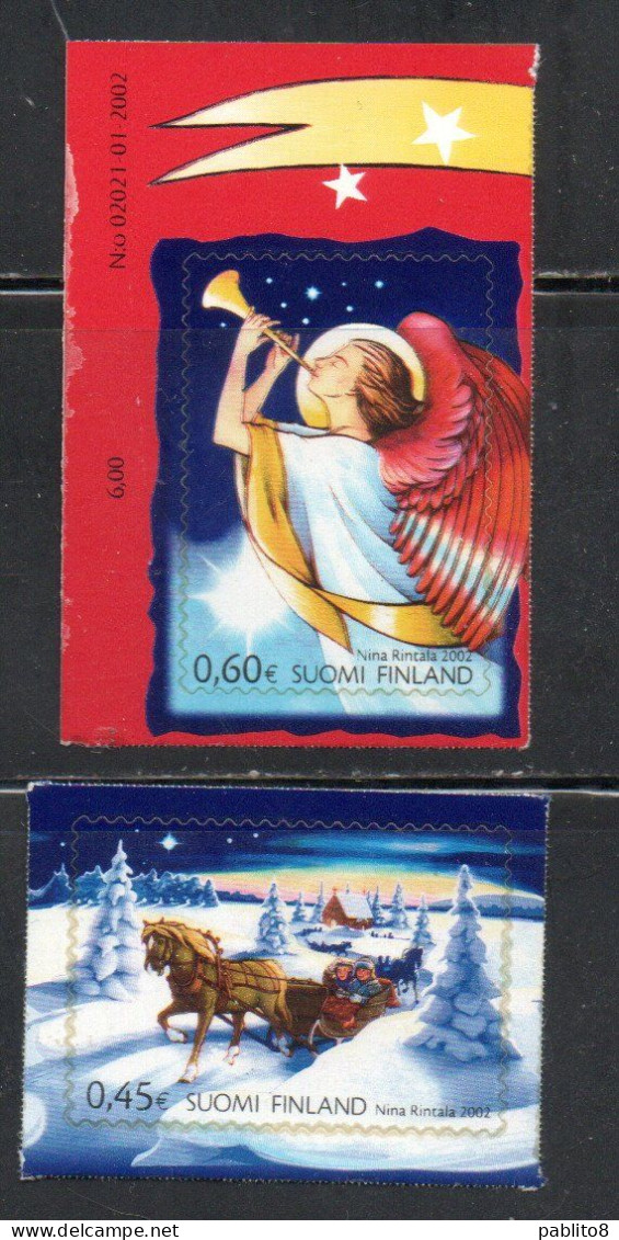 SUOMI FINLAND FINLANDIA FINLANDE 2002 CHRISTMAS NATALE NOEL WEIHNACHTEN NAVIDAD COMPLETE SET SERIE COMPLETA MNH - Neufs