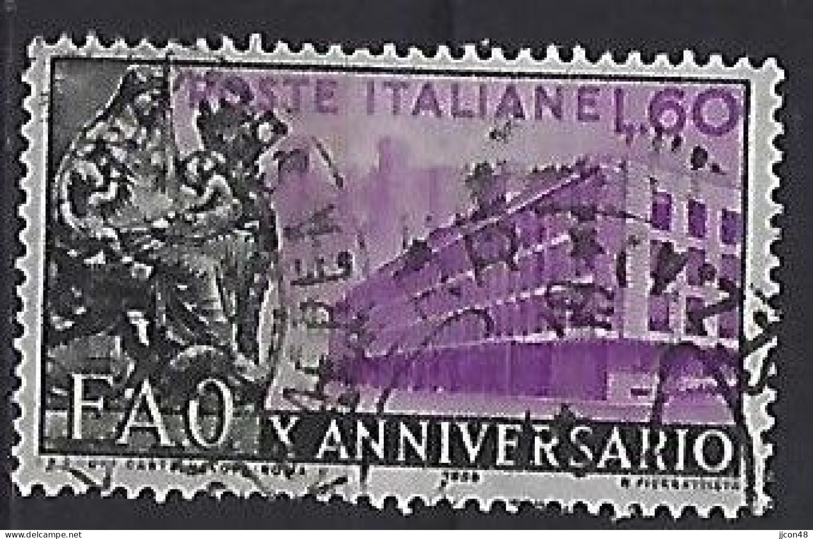 Italy 1955  10 Jahre FAO (o) Mi.950 - 1946-60: Used