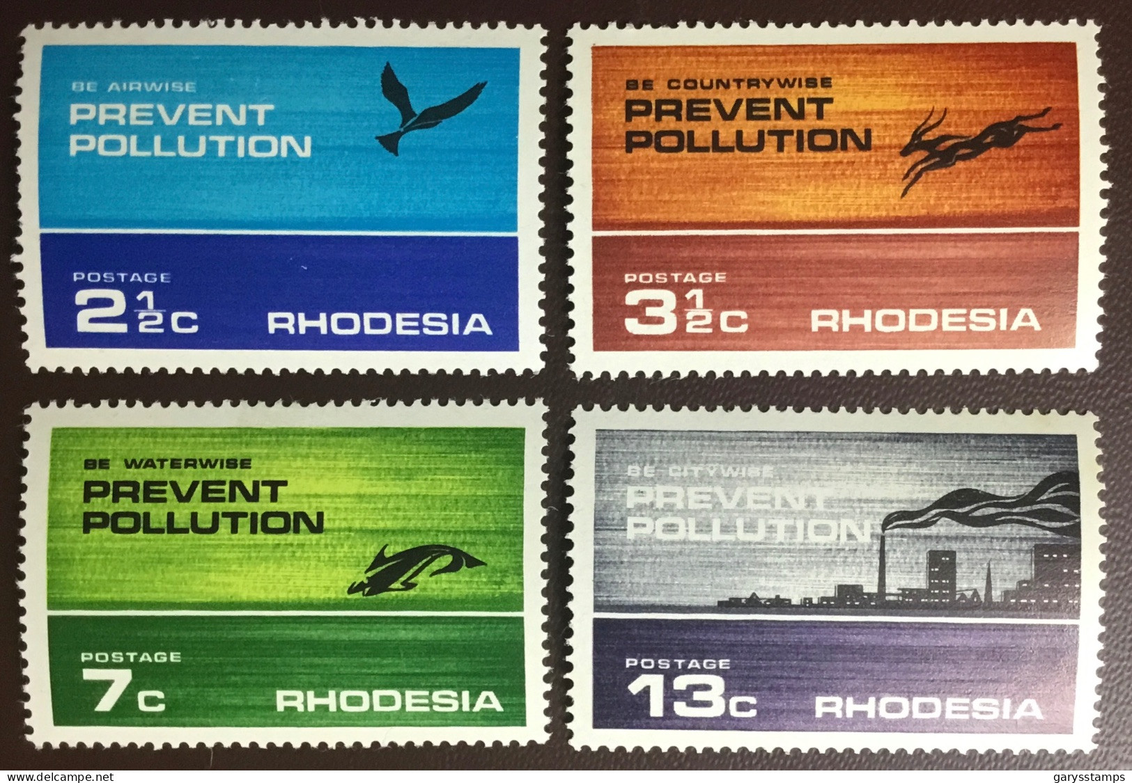 Rhodesia 1972 Prevent Pollution MNH - Rhodesia (1964-1980)