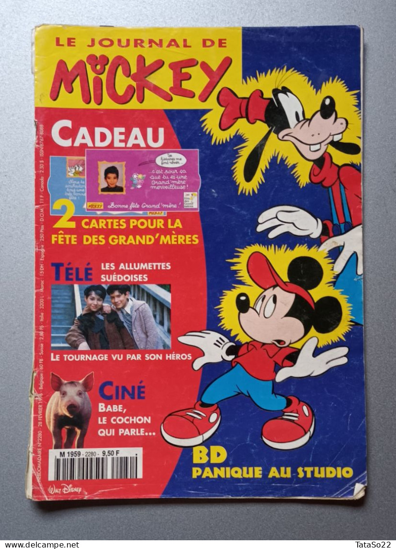 Le Journal De Mickey - N° 2280 Du 24 Février 1996 - BD Panique Au Studio - Otros & Sin Clasificación