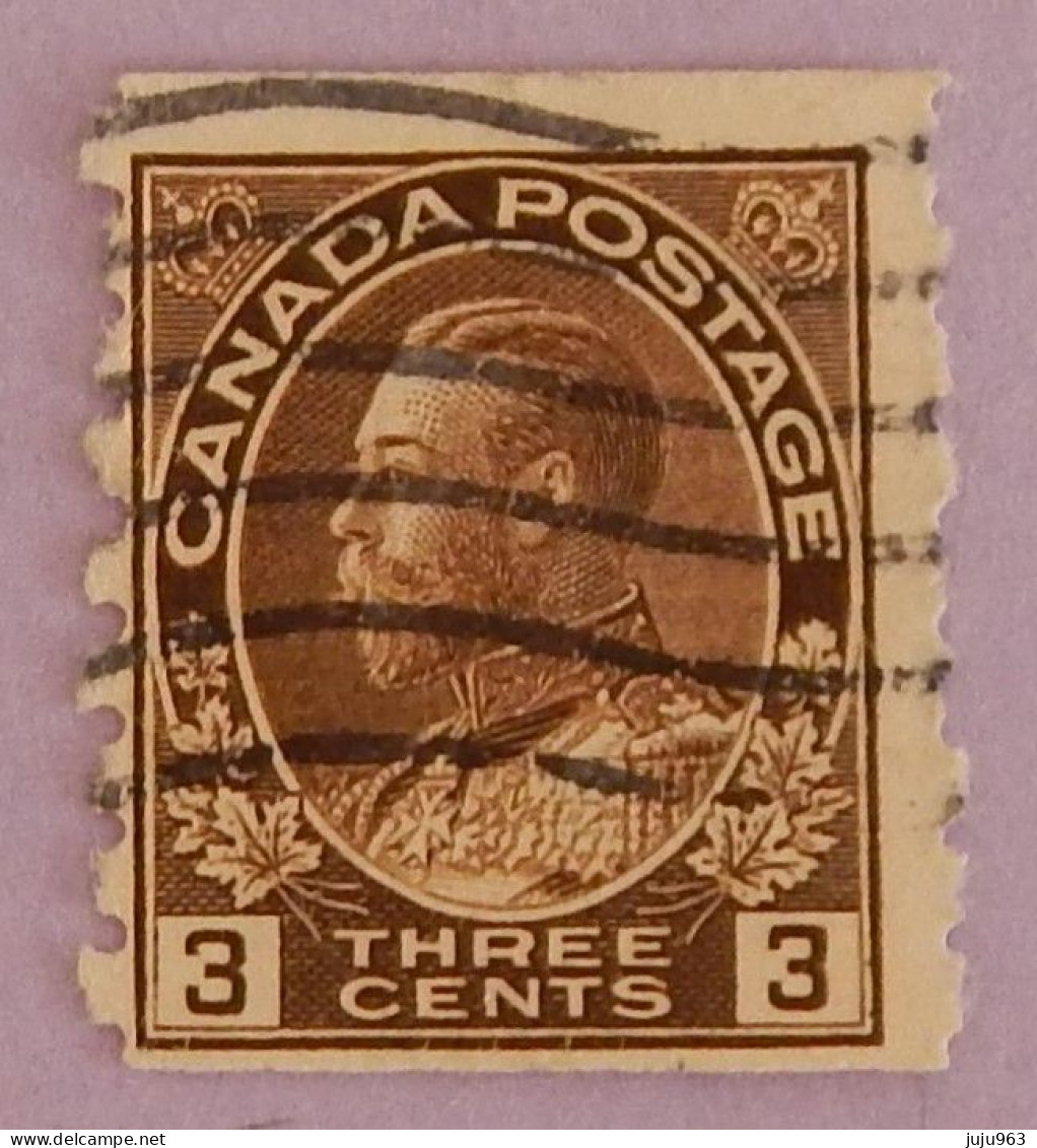 CANADA YT 110aB OBLITÉRÉ "GEORGE V" ANNÉES 1918/1925 - Usados