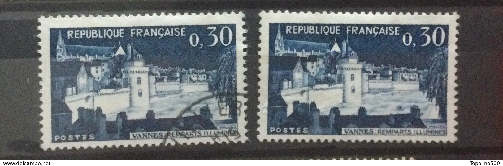 Num.1333 (0,30Fr) Vannes - 2 Neufs Dont 1 Oblitéré - Unused Stamps