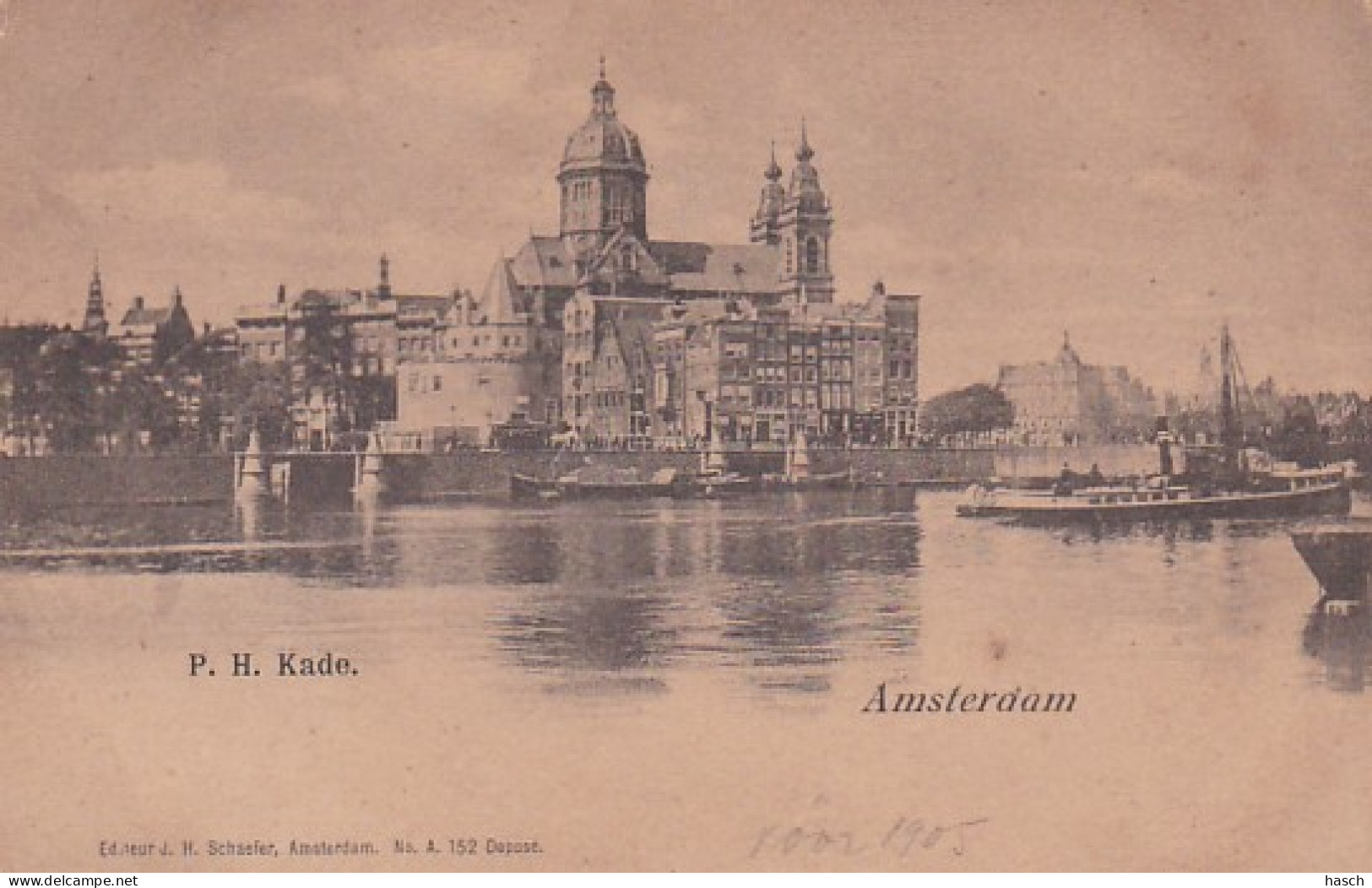 48194Amsterdam, P. H. Kade Voor 1905.  - Amsterdam