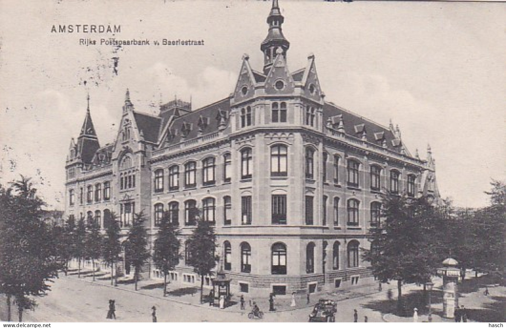 481926Amsterdam, Rijks Postspaarbank V. Baerlestraat (poststempel 1909) - Amsterdam