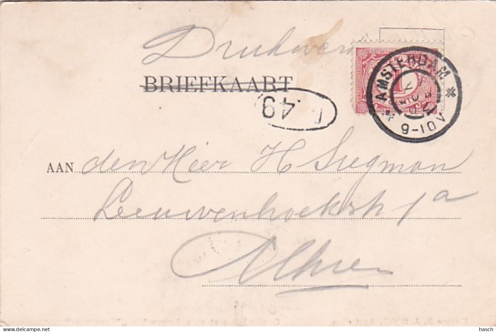 481965Amsterdam, Oosterdok Met Opleidingsschip Wassenaer. (poststempel 1902) - Amsterdam