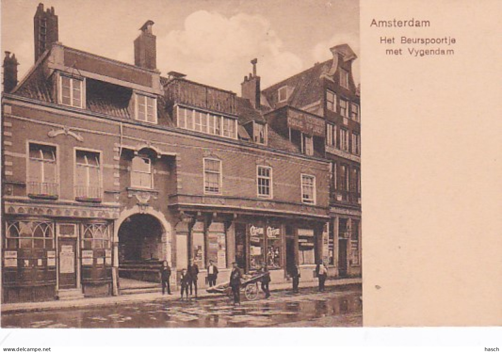 481981Amsterdam, Het Beurspoortje Met Vygendam. 1913. - Amsterdam