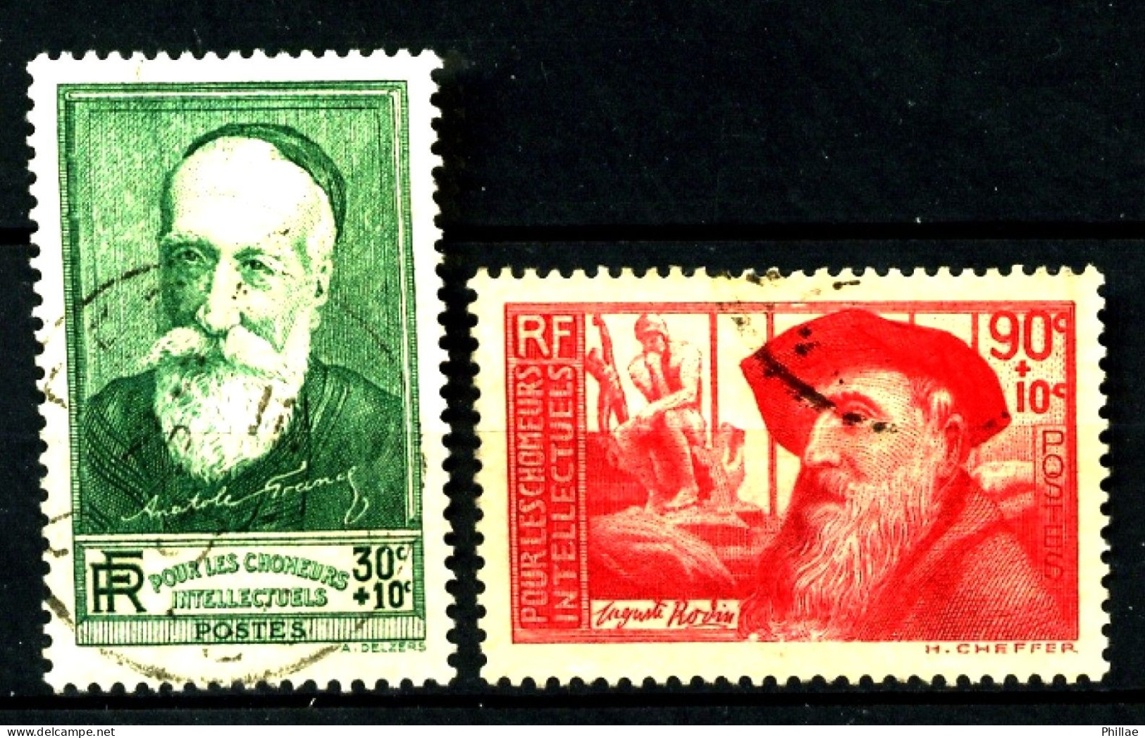 343 / 344 - Paire Chomeurs Intellectuels - Oblitérés - TB - Used Stamps