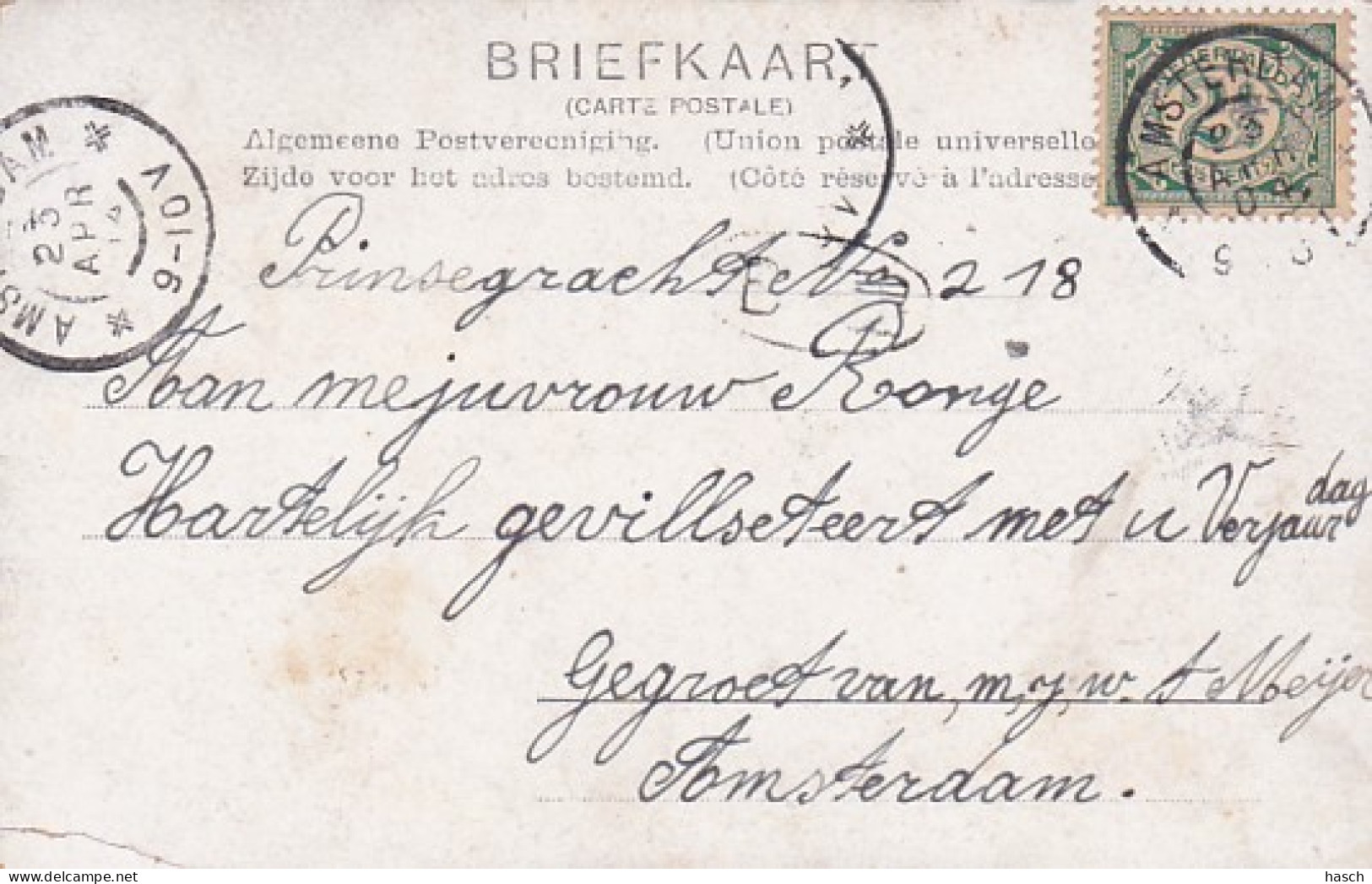 4819117Amsterdam, Jooden Breestraat 1904. (linksonder Een Klein Vouwtje) - Amsterdam