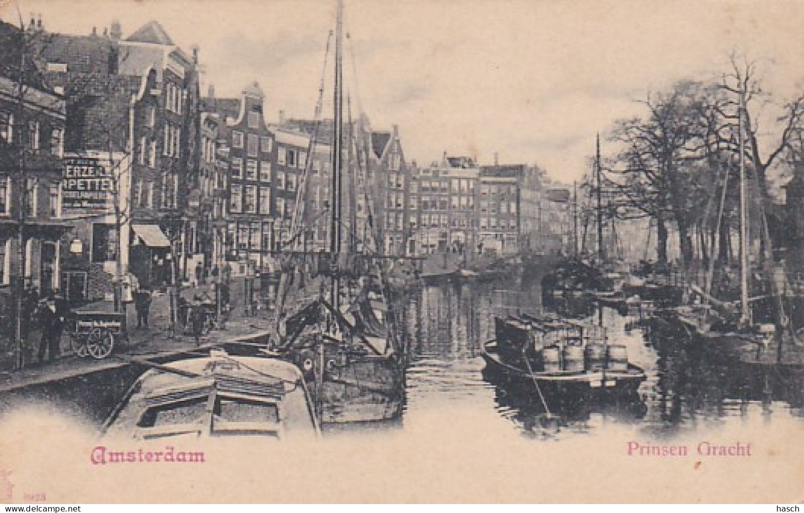 4819131Amsterdam, Prinsengracht Rond 1900. - Amsterdam