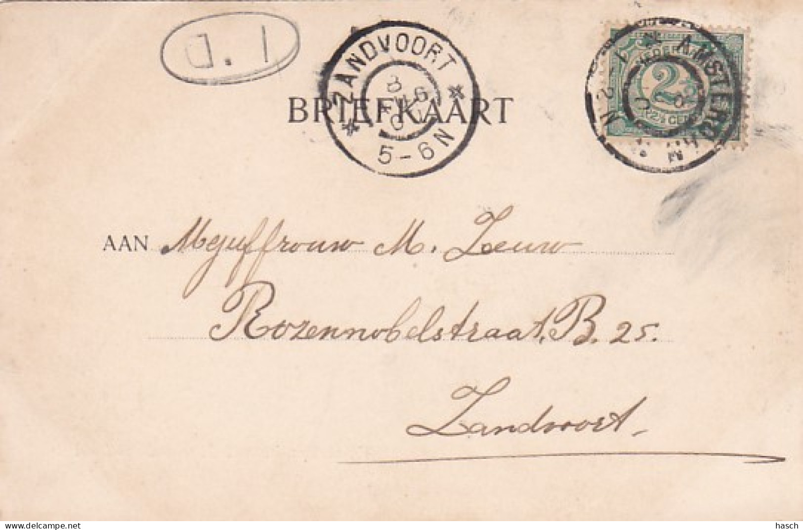 4819133Amsterdam, Keizersgracht Met De Handelschool.(poststempel 1900) - Amsterdam