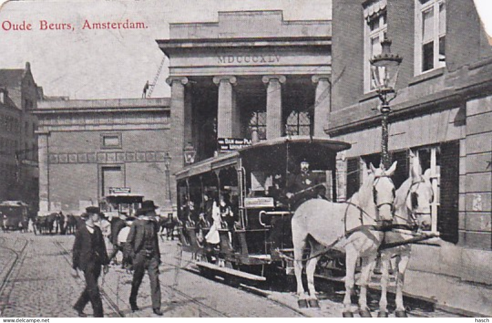 4819146Amsterdam, Oude Beurs. Rond 1900. (zie Rechtsboven) - Amsterdam