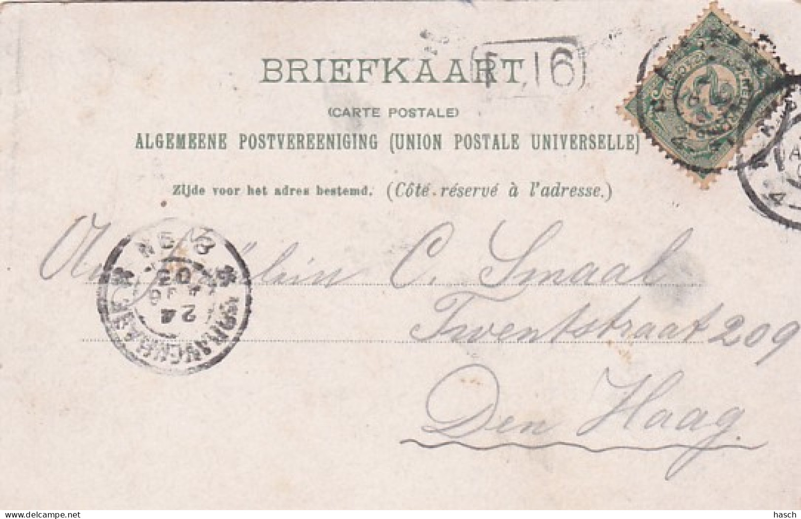 4819150Amsterdam, Groenburgwal. (poststempel 1903)(zie Hoeken En Randen) - Amsterdam