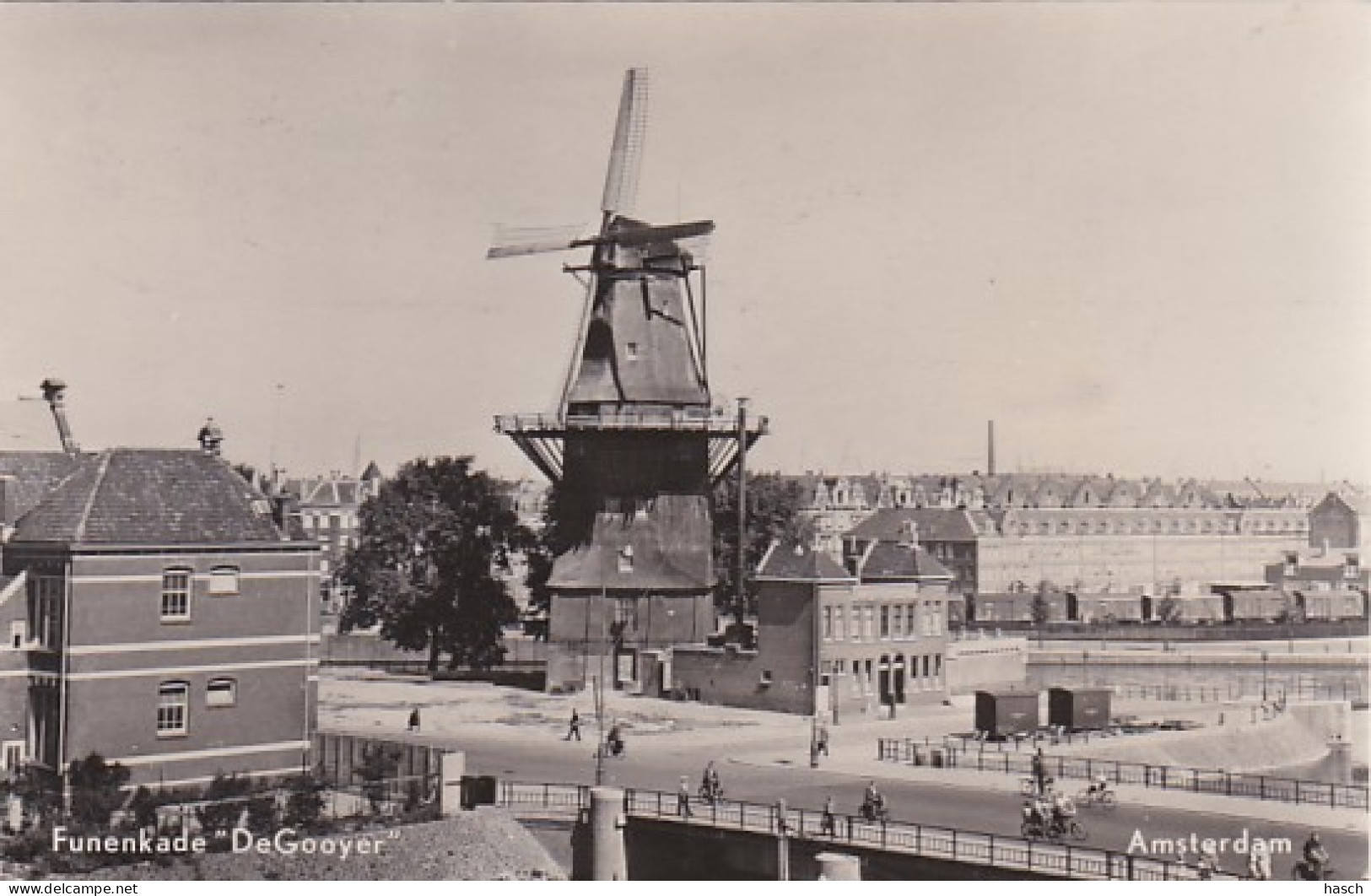 4819157Amsterdam, Funenkade “De Gooyer”. 1958.(FOTO KAART) - Amsterdam