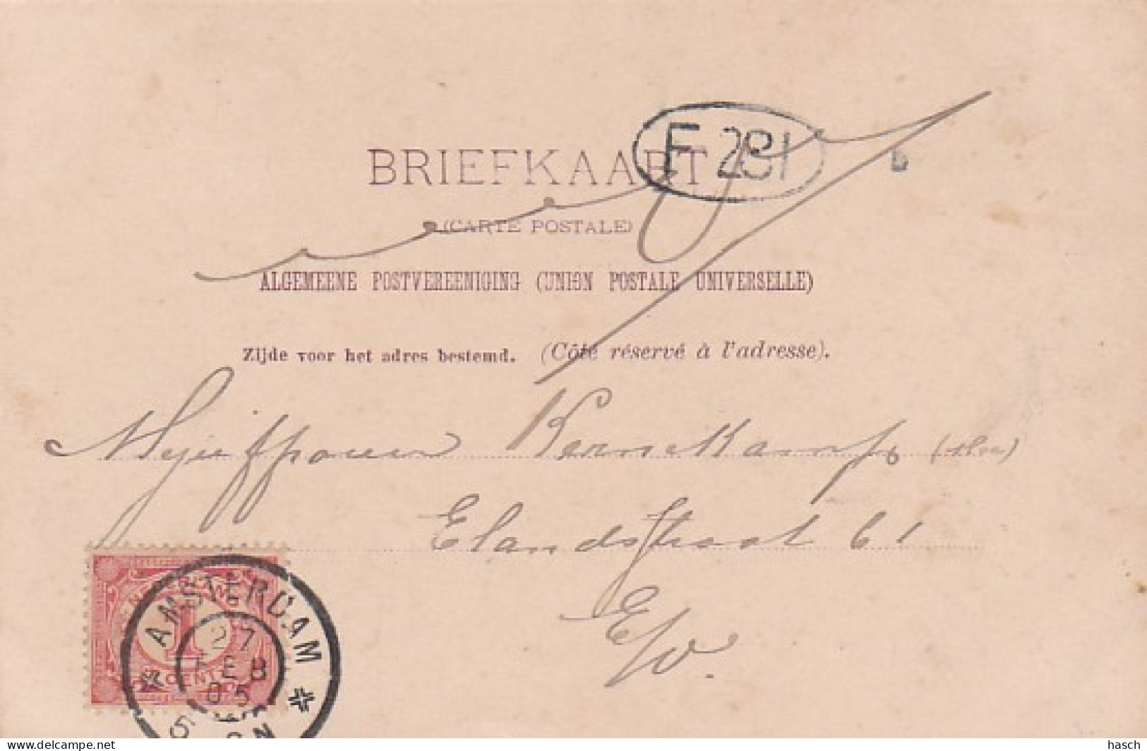 4819165Amsterdam, O. Z. Voorburgwal En St. Nicolaaskerk. (poststempel 1905) - Amsterdam