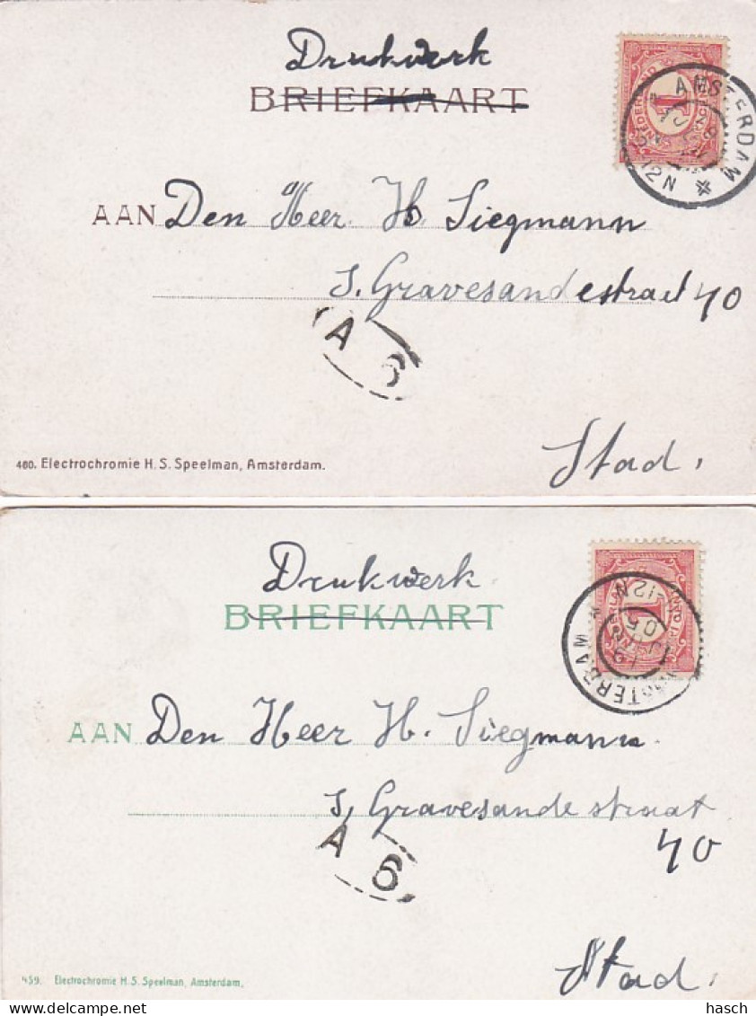 4819      171         Amsterdam, Schreijerstoren 1904. – Ingang Bagijnehof 1910. – Groeneburgwal 1905. – Prinsengracht - Amsterdam