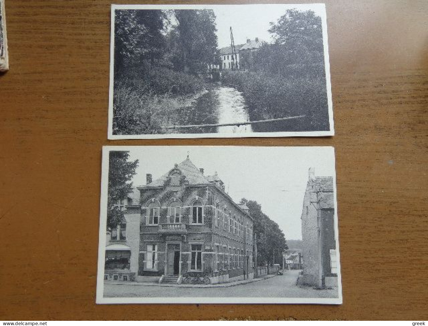 2 Cartes De Grez Doiceau: Le Train - Pont D'Arcole + Hotel De Ville --> Onbeschreven - Grez-Doiceau