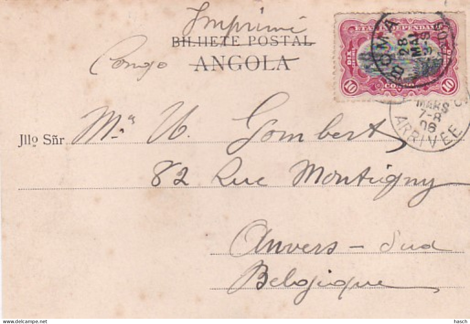 4820  16 Loanda, Pescadores  Coisas Naturalis  1906 - Angola