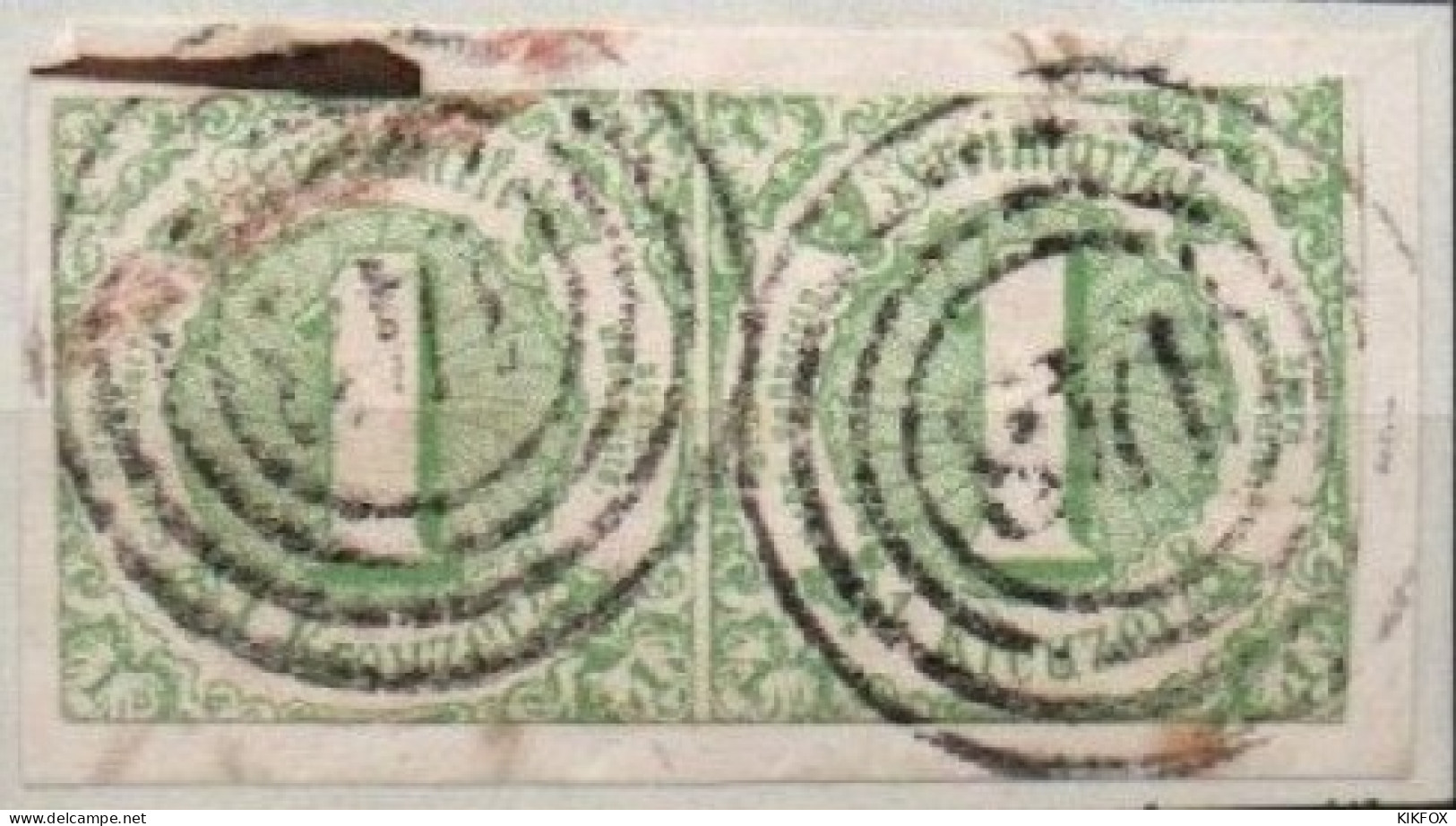 ALTDEUTSCHLAND , THURN UND TAXIS, 1859 - 1861, MI 20, 1 KREUZER, ZIFFER IM KREIS, GESTEMPELT, OBLITERE 143 OPPENHEIM - Gebraucht