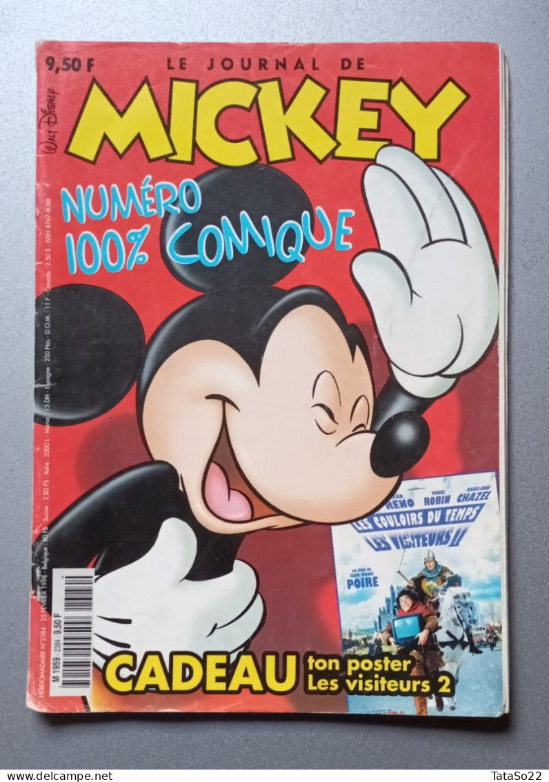 Le Journal De Mickey - N° 2384 Du 25 Février 1998 - Numéro 100% Comique - Otros & Sin Clasificación