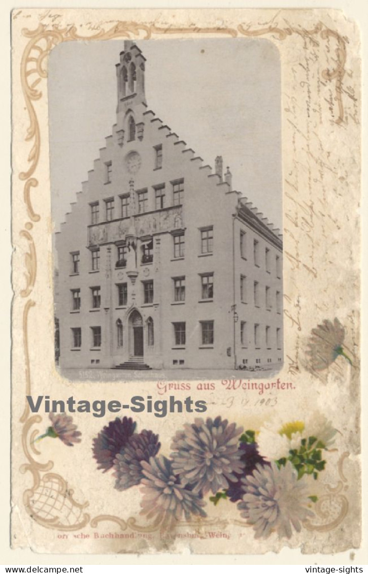 Weingarten / Germany: Rathaus (Vintage RPPC 1903) - Ravensburg