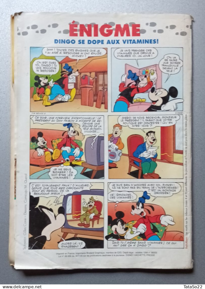 Le Journal De Mickey - N° 2420 Du 4 Novembre 1998 - Joue Au Détective - Autres & Non Classés