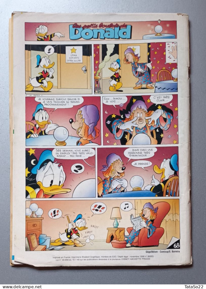 Le Journal De Mickey - N° 2422 Du 18 Novembre 1998 - Vive Les Chiens - Autres & Non Classés