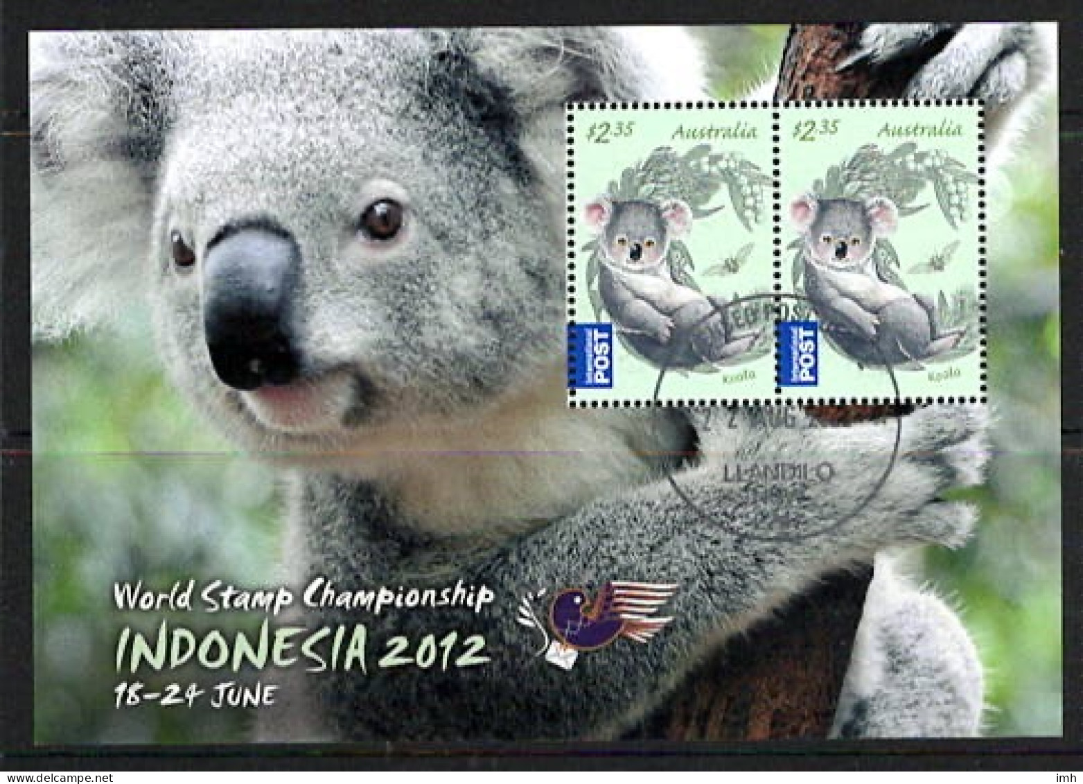 2011  Australia  Indonesia World Stamp Exhibition  Miniature Sheet M/S. Contains Two $2.35 Stamps.   Fine Used - Blocs - Feuillets