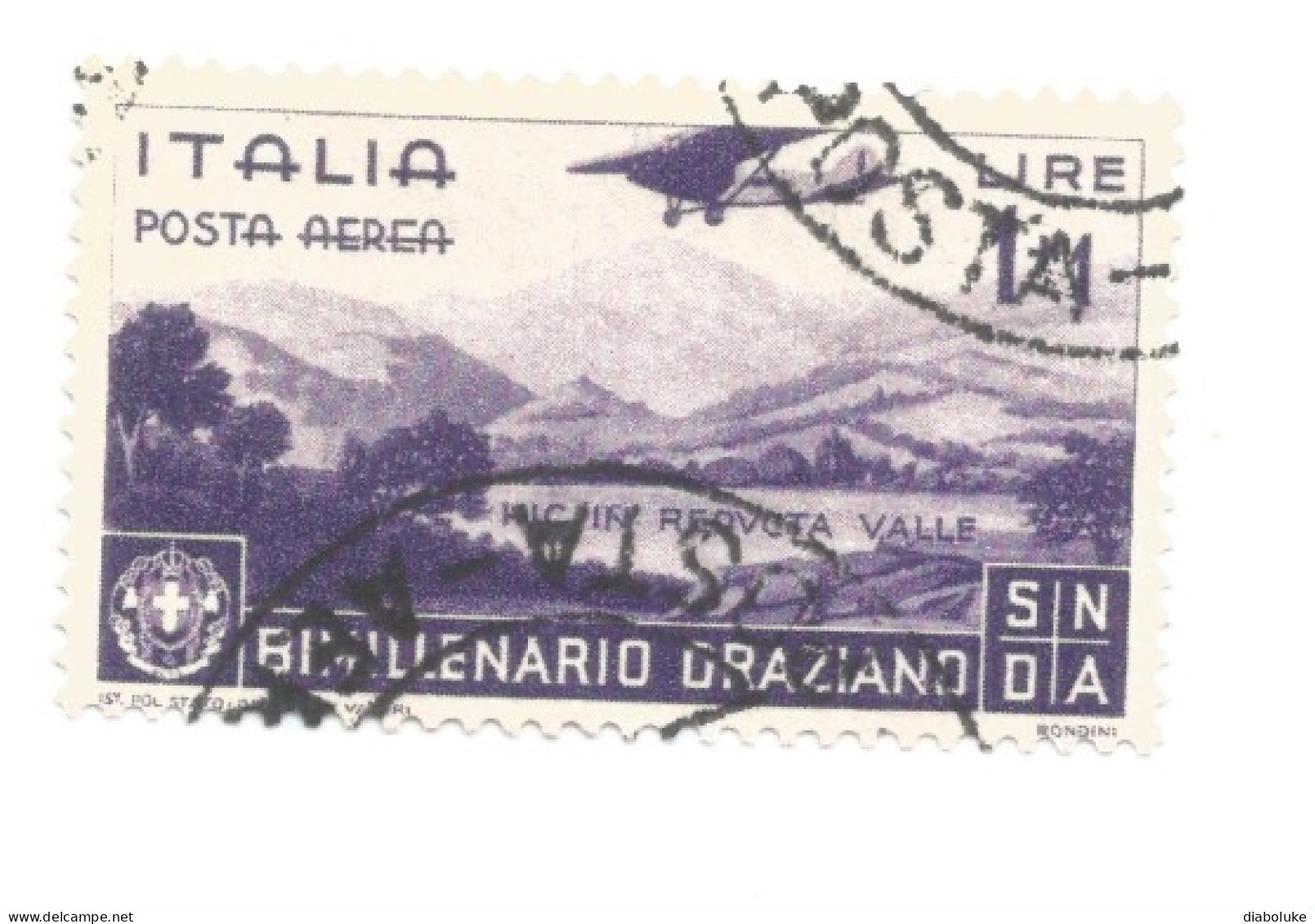 (REGNO D'ITALIA) 1936, BIMILLENARIO ORAZIANO CON POSTA AEREA - Serie di 13 francobolli usati, annulli da periziare