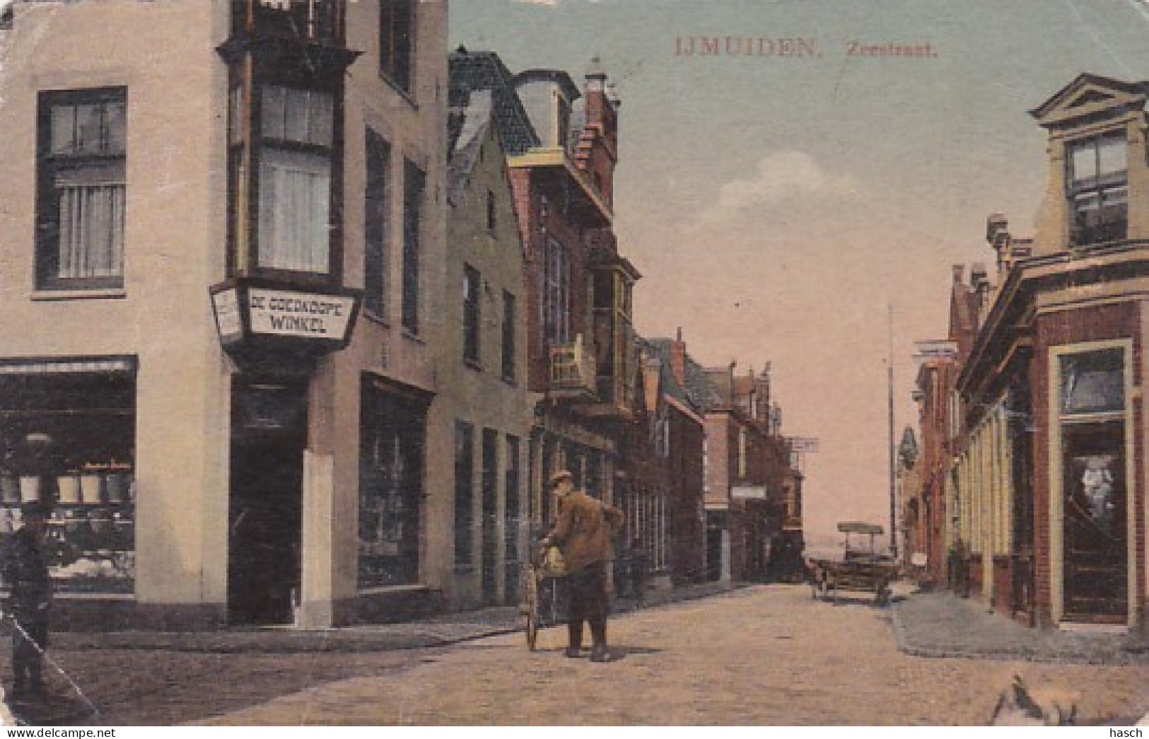 482125IJmuiden, Zeestraat. 1916. (zie Randen En Hoeken) - IJmuiden