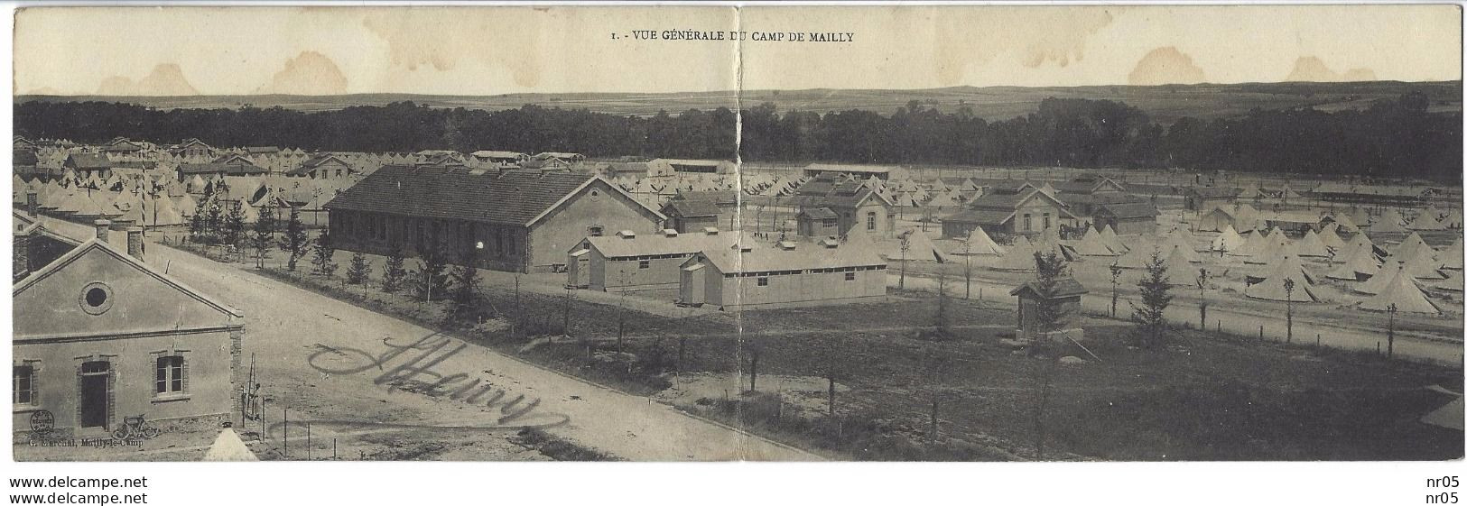 10 ( Aube ) - Vue Générale Du Camp De MAILLY ( Carte Double - Panoramique ) - Miliraria - - Mailly-le-Camp