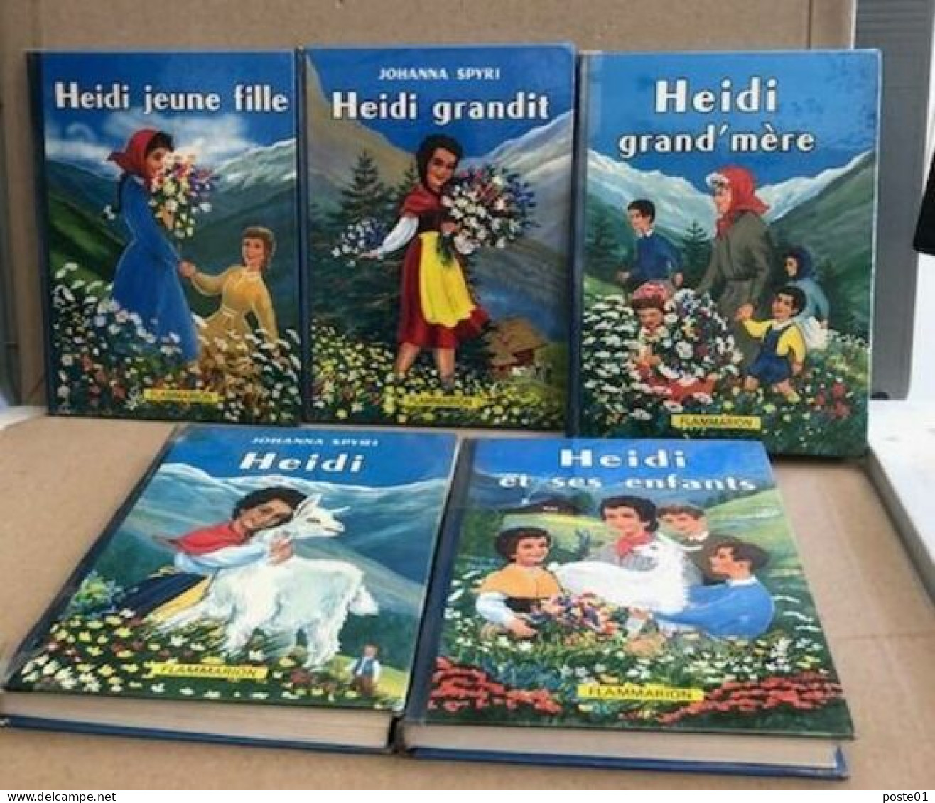 1 Lot De 5 Titres De Heidi / Heidi Grandit -heidi Jeune Fille -heidi Grand'mere -heidi Et Ses Enfants -heidi - Sonstige & Ohne Zuordnung