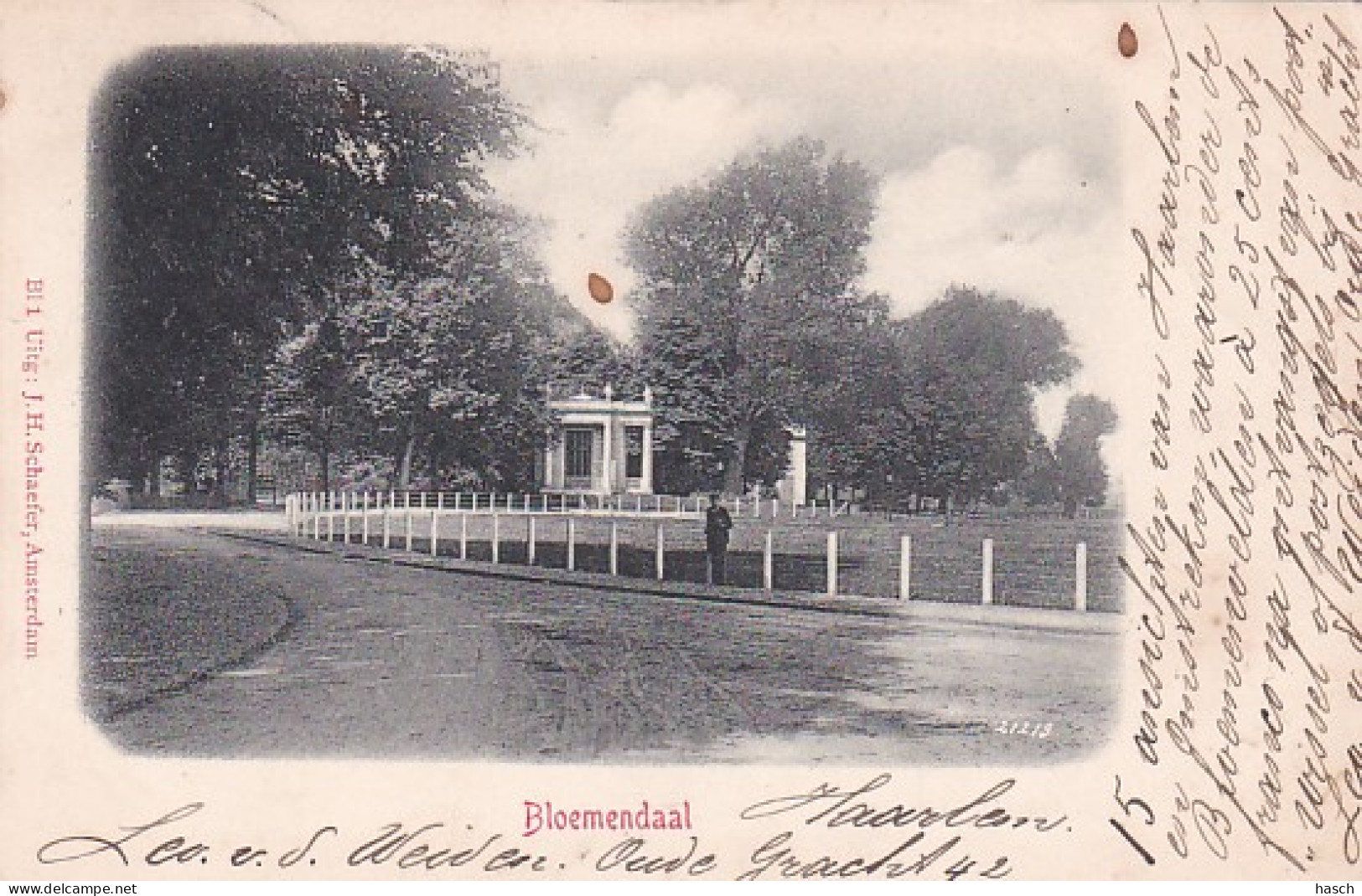 4821102Bloemendaal, (poststempel 1905)(kleine Vouwen In De Hoeken) - Bloemendaal