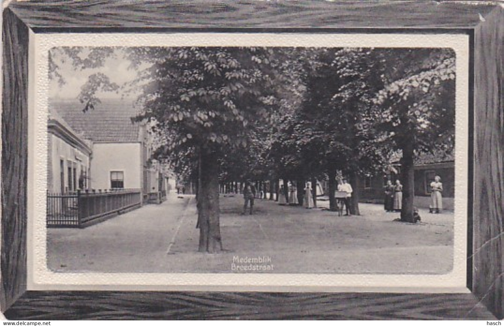 4821106Medemblik, Breedstraat. (poststempel 1913)(zie Hoeken En Randen, Vouwen) - Medemblik