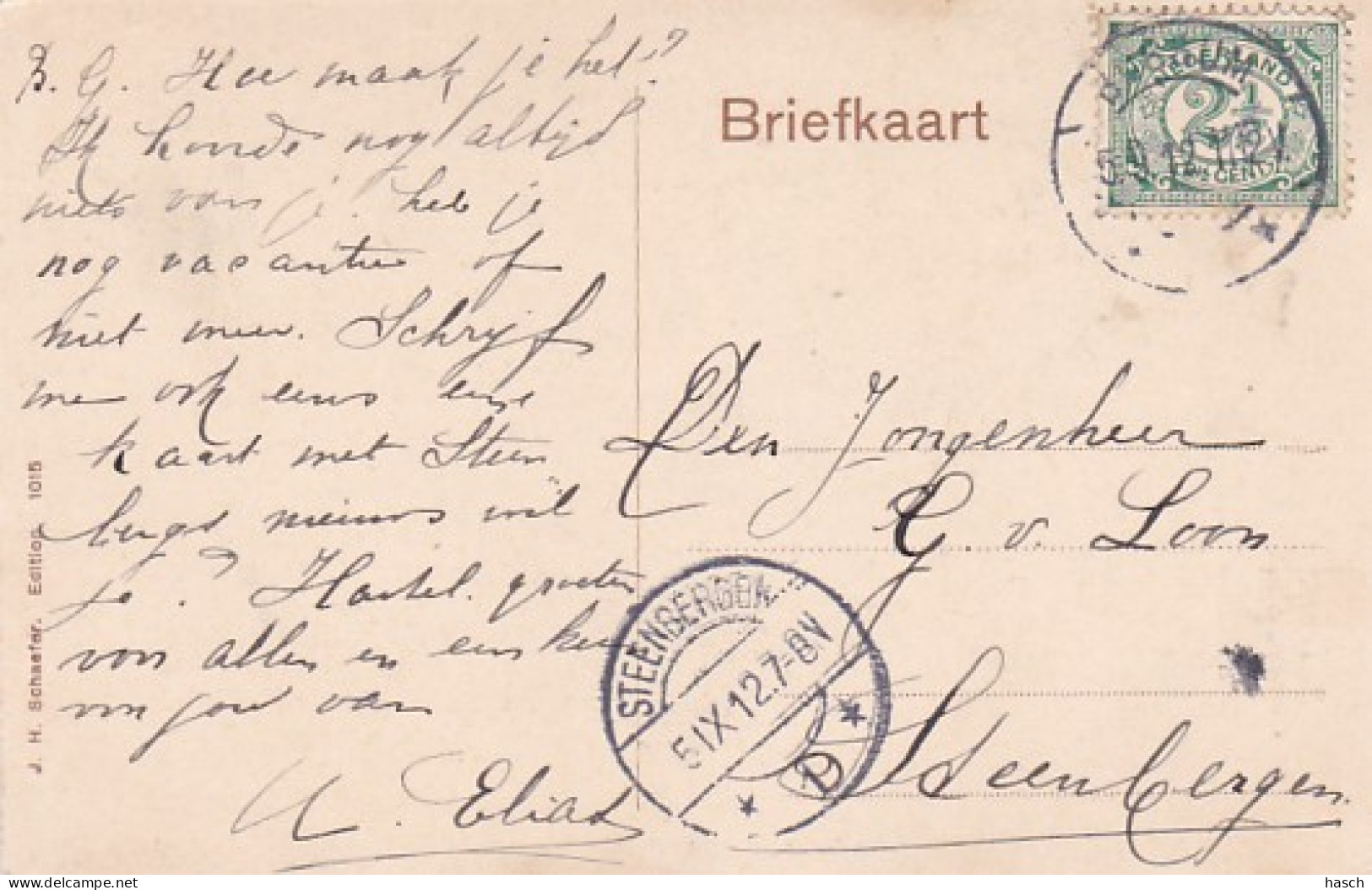 4821121Bussum, Gemeentehuis. (poststempel 1912) - Bussum