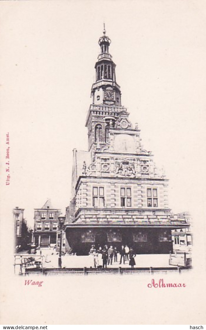 4821143Alkmaar, Waag Rond 1900. (minuscule Vouwen In De Hoeken) - Alkmaar