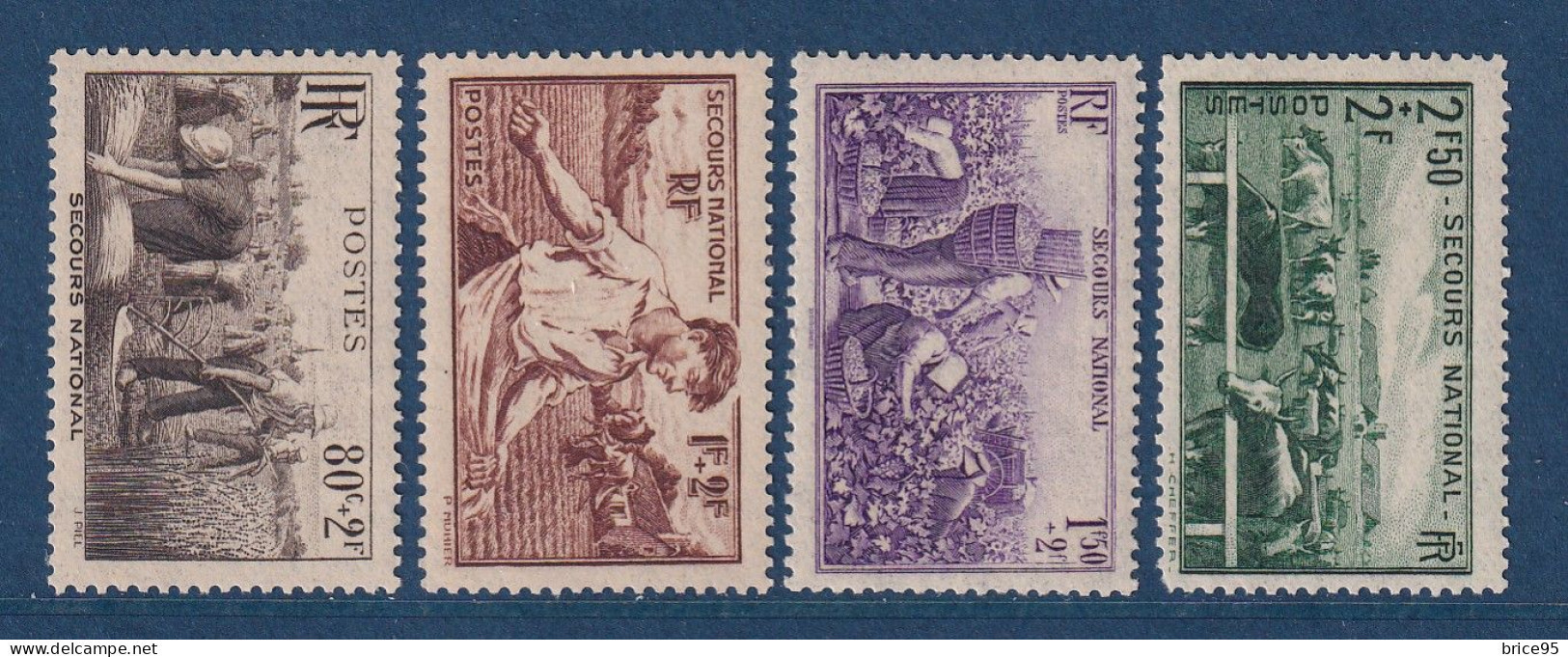 France - YT Nº 466 à 469 ** - Neuf Sans Charnière - 1940 - Nuevos