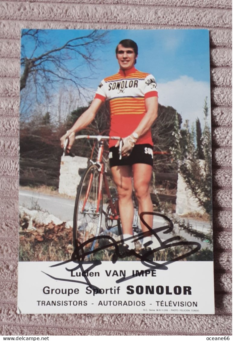 Autographe Lucien Van Impe Sonolor - Cyclisme