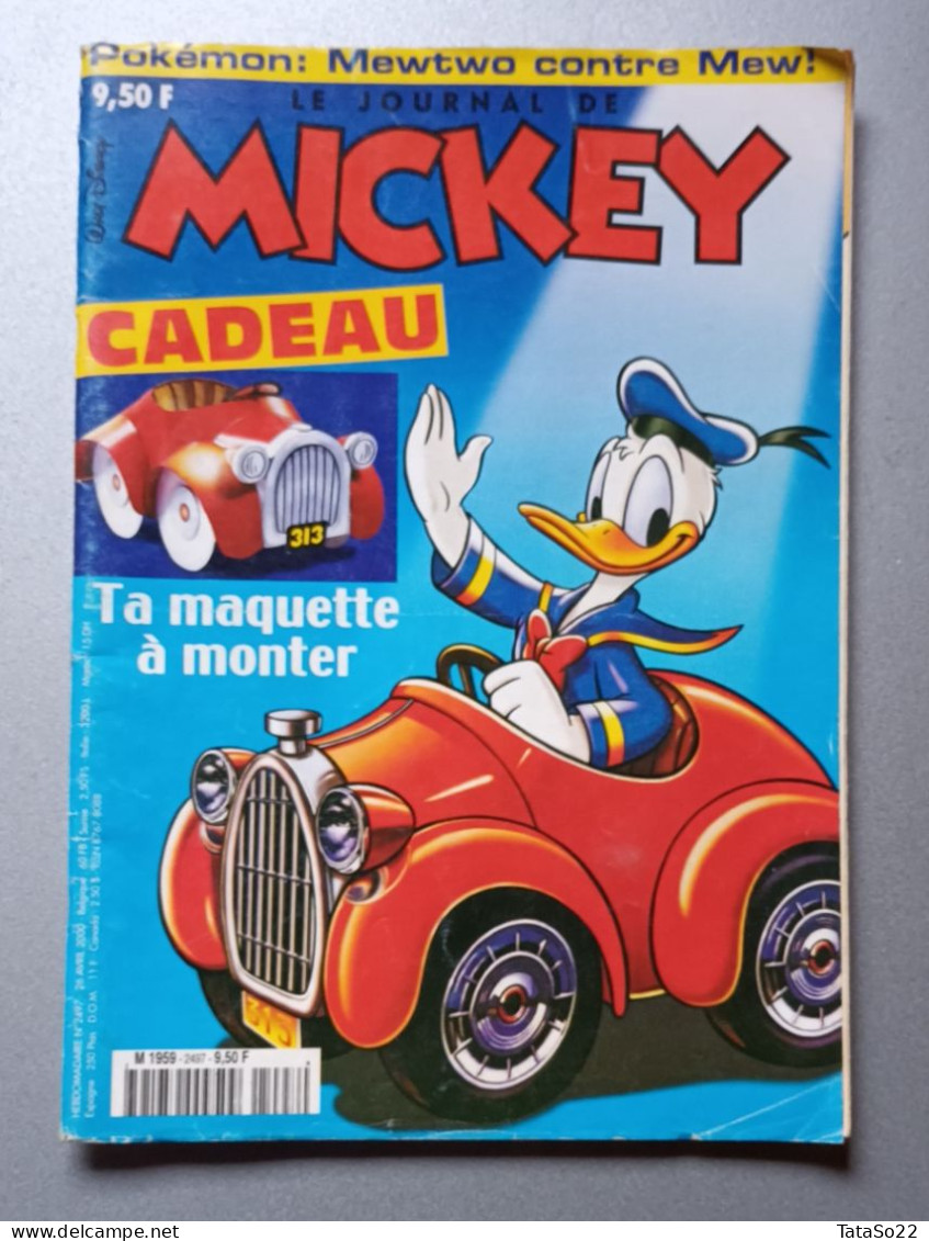 Le Journal De Mickey - N° 2497 Du 26 Avril 2000 - Ta Maquette à Monter - Otros & Sin Clasificación