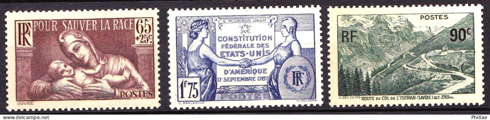 356 - 357 - 358 - 3 Valeurs - Neufs N** - TB - Unused Stamps